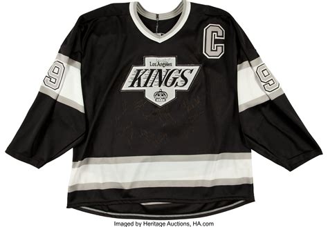 1990's Wayne Gretzky Team Signed Los Angeles Kings Jersey.... | Lot ...