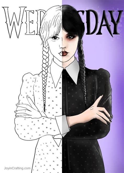 Baby Wednesday Addams Coloring Pages