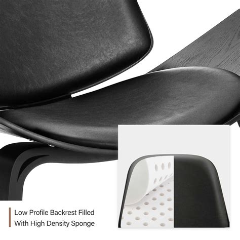 Buy Mid Century Modern Style Accent Chair with Rosewood, Shell Lounge ...
