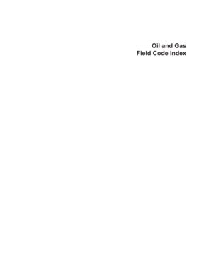 Fillable Online eia Oil and Gas Field Code Index - eia Fax Email Print ...