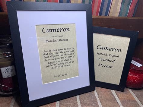 Meaning Of Cameron In The Bible - Bible Wisdom Hub