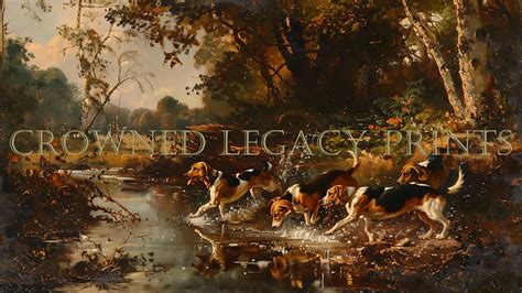 Beagles on a Hunt, Beagles Hunting, Hunting Painting, Bird Hunting Art ...