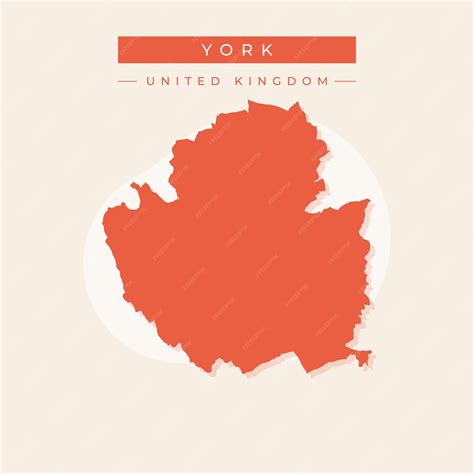Premium Vector | Vector illustration vector of york map united kingdom