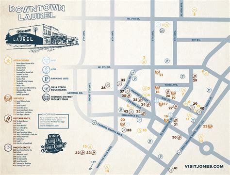 Map Of Downtown Laurel Ms