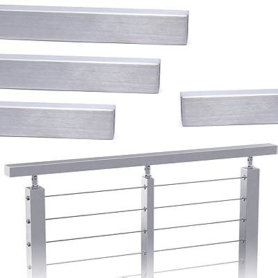 Buy Muzata Handrail Stainless Steel 6.6Ft for Cable Railing Deck Stair ...