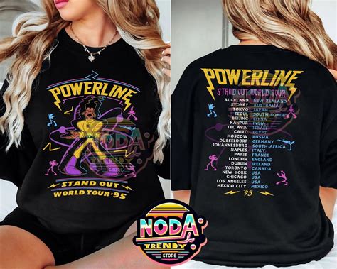 2-Sided Powerline Goofy Movie T-Shirt, Vintage Powerline Stand Out ...