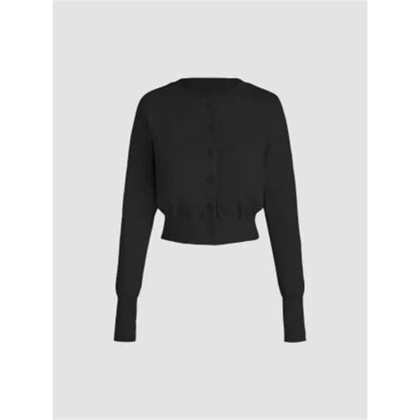 Buy Cider Round Neck Button Cardigan Online