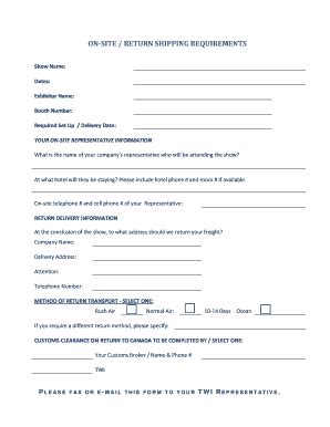 Image result for Shipping Request Form ROR2