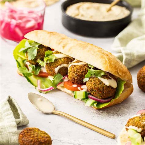 Falafel Sandwich Recipe The Best Falafel Sandwich In Pita With Tahini