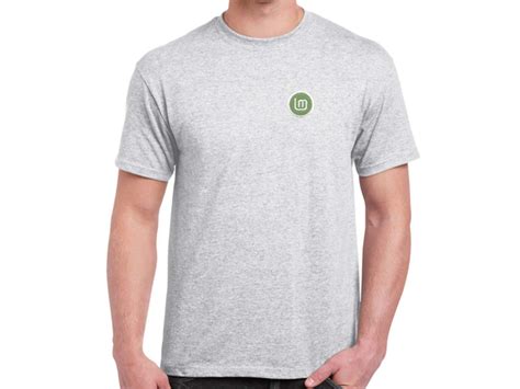 Linux Mint T-Shirt (ash grey) - HELLOTUX