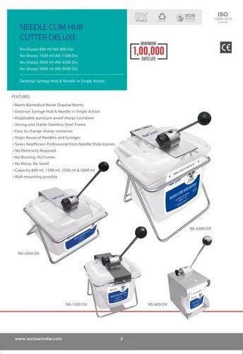 Manual Needle And Syringe Cutter - Needle Cum Syringe Destroyer ...