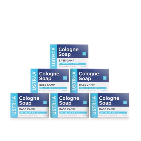 Buy Ustraa Base Camp Cologne Soap, Cedarwood and Mint, 125g (Pack of 6 ...