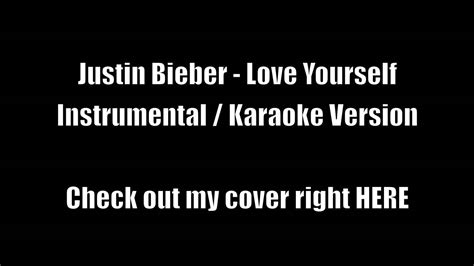 Justin Bieber - Love Yourself | Instrumental (Acoustic Guitar) Karaoke ...