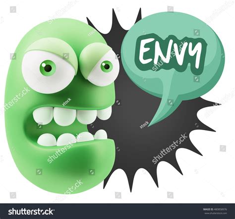 Green With Envy Emoticon - emoji for envy