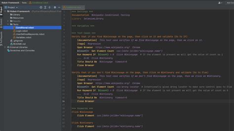 Robot Framework If Else Example 的图像结果