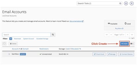 cPanel Create Email Account 的图像结果