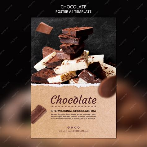 チョコレートショップポスターテンプレート | 無料のPSDファイル
