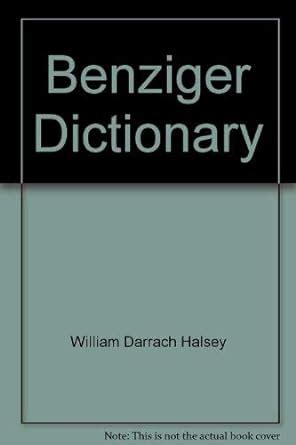 Benziger dictionary : Amazon.in: Books