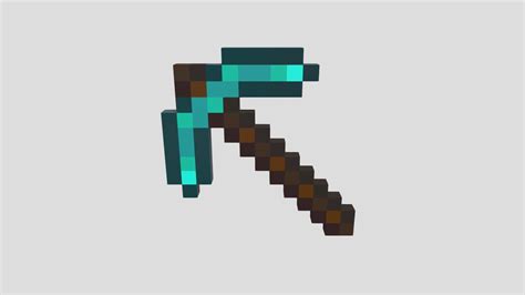 Diamond Pickaxe in Minecraft - Download Free 3D model by _WonderBoy_ ...
