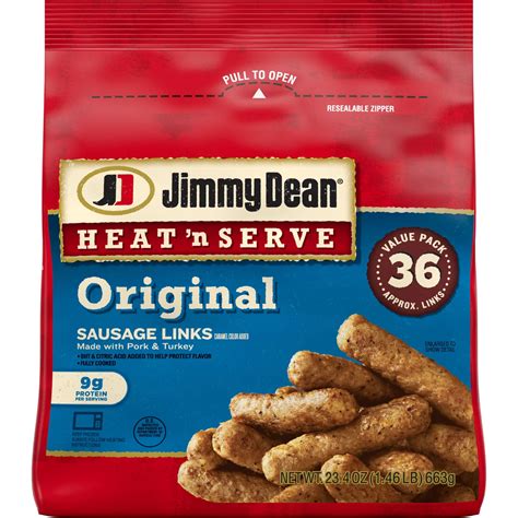 Jimmy Dean Heat 'n Serve Original Sausage Links Value Pack - Shop ...