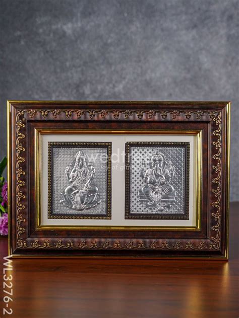 Photoframe Silver Plated - Lakshmi Ganesha - WL3276-2 – Wedtree