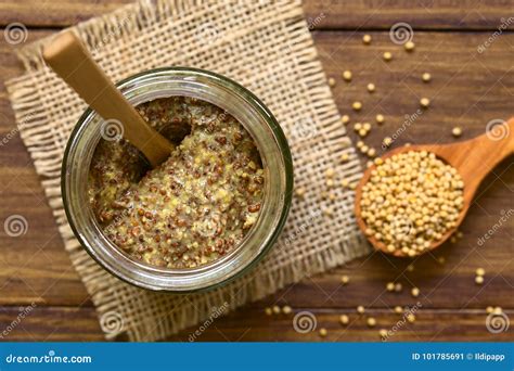 Whole Grain Mustard stock image. Image of horizontal - 101785691