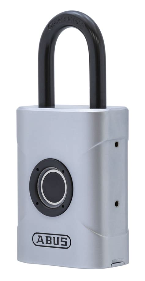62581 ABUS | ABUS Fingerprint Weatherproof Titanium Padlocking Device ...