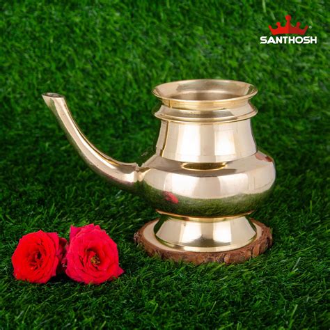 Brass Gindi – 3.8 Inch Height | Traditional Brass Taper for Pooja & Te ...