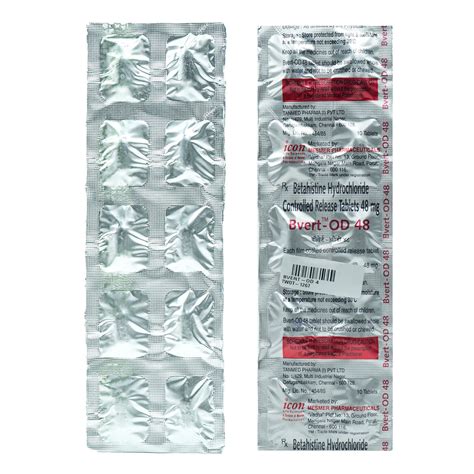 Bvert-OD 48 Tablet 10's Price, Uses, Side Effects, Composition - Apollo ...