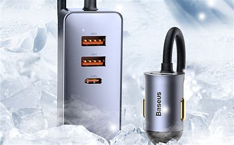 Baseus Share Together 120W PPS Multi-Port GPS Car Charger with 2X ...