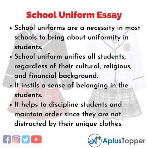 Image result for School Uniform Exposition Text