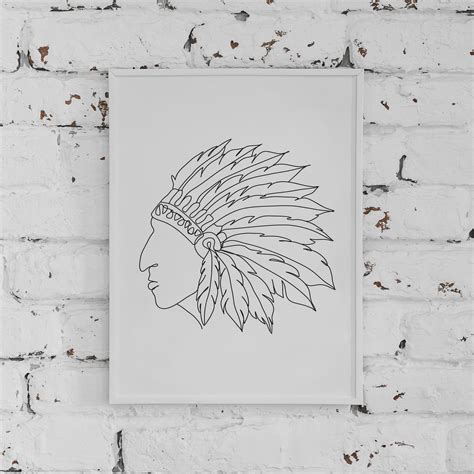 Easy Native American Drawings