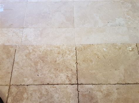 Renovating Grade A Tumbled Travertine Tiles in Ripon, Yorkshire - Stone ...