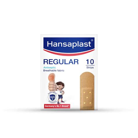 Hansaplast Regular Breathable Fabric Strips, 10 Count Price, Uses, Side ...