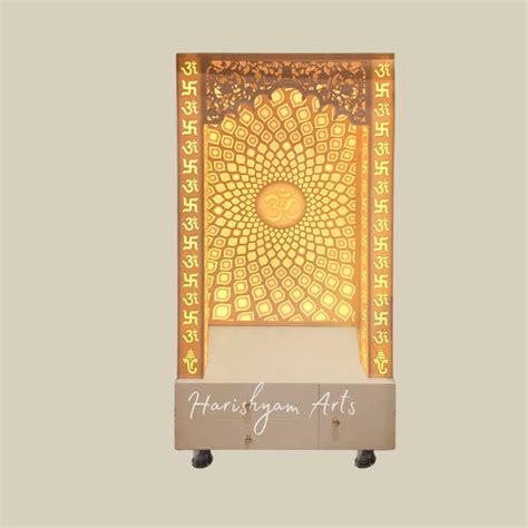 Corian Puja Temple Design For Home | Custom Corian Mandir Manufacturer