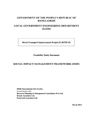 Fillable Online lged gov Rural Transport Improvement Project II (RTIP ...