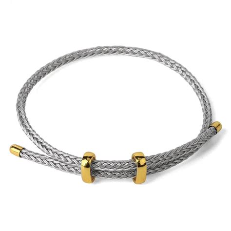 Slim Green 18K Gold Anti Tarnish Adjustable Threads Bracelet For Women ...