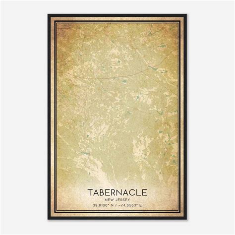 Custom Tabernacle United States Map Poster - Mapmory