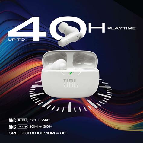 JBL Wave Beam 2 ANC Earbuds with BTv5.3,Multi Connect,Fast Charge,40H ...