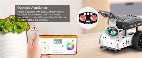 AiNova Intelligent Vision Robot Car Graphical Python/ Scratch Program ...