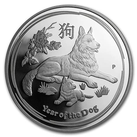 Australian Silver Lunar Series 2018 - Year of the Dog - Proof - With ...