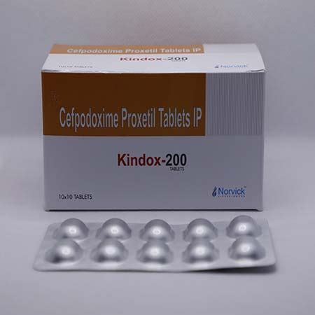 Kindox 200 - Cefpodoxime Proxetil Tablets IP - Norvick Lifesciences
