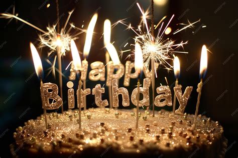 Premium Photo | A birthday cake with candles that say happy birthday ...