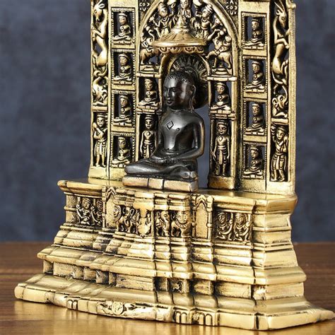 Brass Mahavir Swami Jain Tirthankar Handicraft Statue – 12" Height, 3 ...