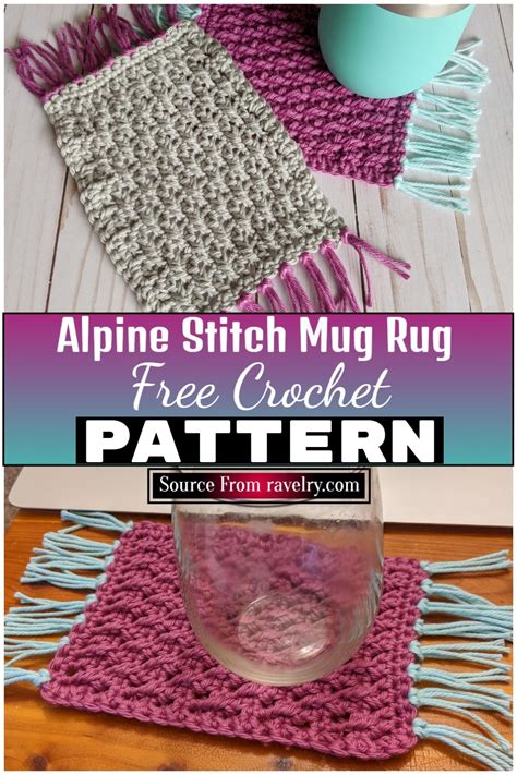 20 Free Crochet Mug Rug Patterns All Stylish & Functional Too!