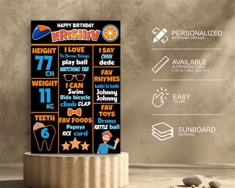 Blippi Theme Chalk Board | Best Birthday Party decorations – Party ...