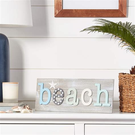 Buy Tumbler Home Beach Wall Decor, Coastal Decorations for Home ...