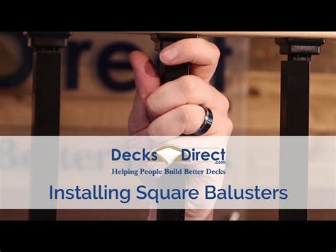 Image result for Baluster Installation Tutorial