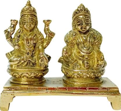 Om Shree Siddhi Vinayak Murti Bhandar Brass Laxmi Kuber Home Temple ...
