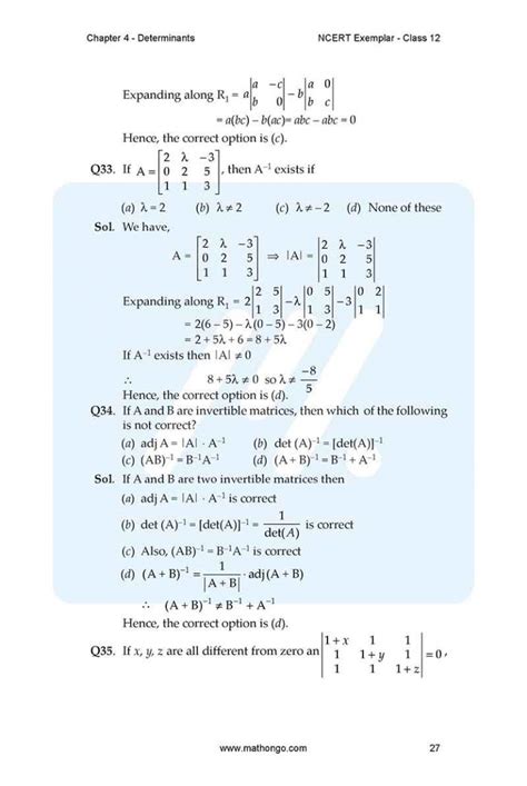 Image result for Maths Chapter 4 Class 12 PDF